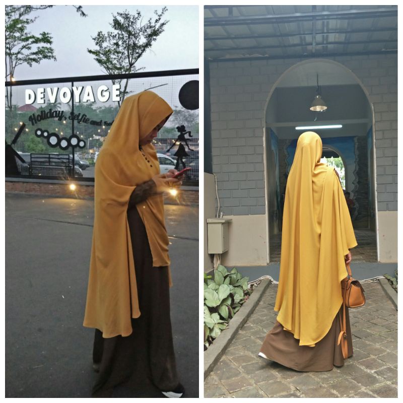 khimar syari/ibnu collection/jilbab belah/khimar polos/