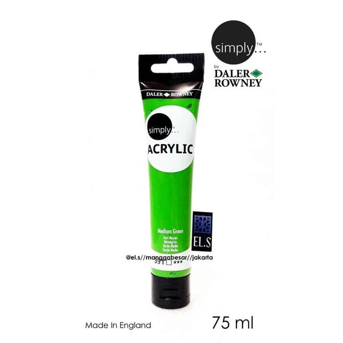 

Terbatas Daler Rowney Simply Acrylic Medium Green 75 Ml ( Cat Akrilik ) Terbatas
