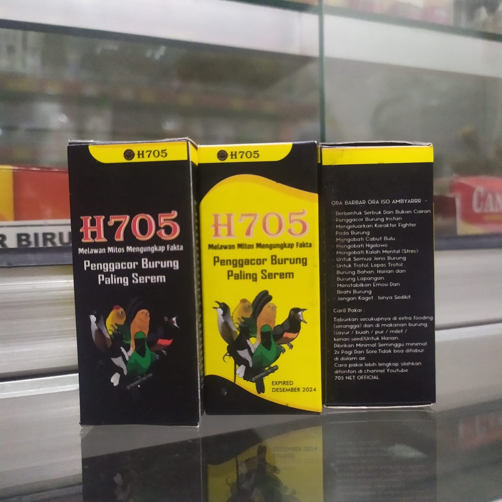 Vitamin H705 Vitamin H 705 dosis tinggi menambah stamina dan mental burung murai batu kacer c ijo ce