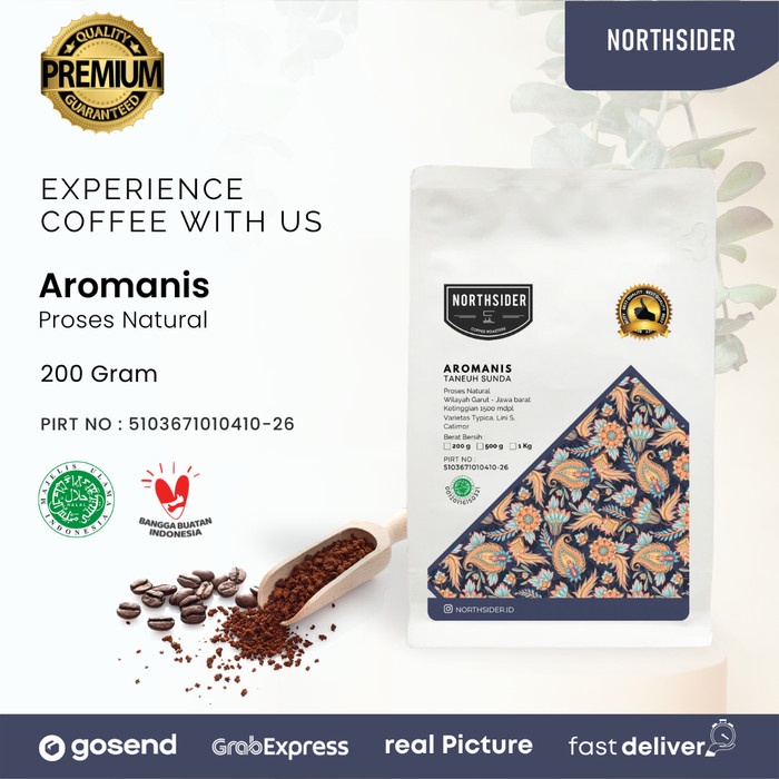 

KOPI ARABIKA - AROMANIS ARABICA SPECIALTY COFFEE NATURAL - JAWA BARAT