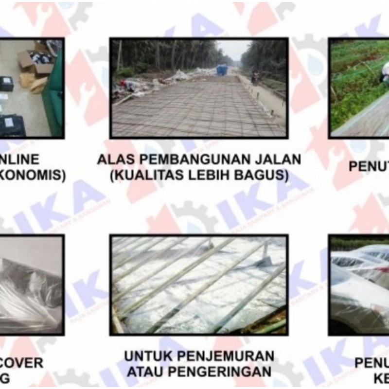 PLASTIK COR BENING 1 ROLL 100 METER / PLASTIK PE / PLASTIK BANGUNAN