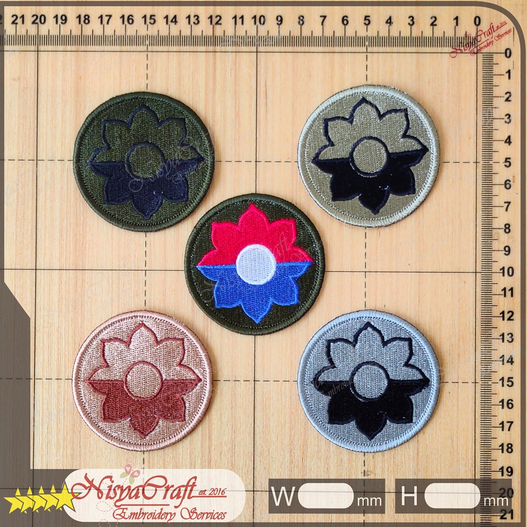 NCEP0101-0041 US ARMY 9th Infantry Division | DIVISION | Shoulder Sleeve Insignia (SSI)  Patch Bordi