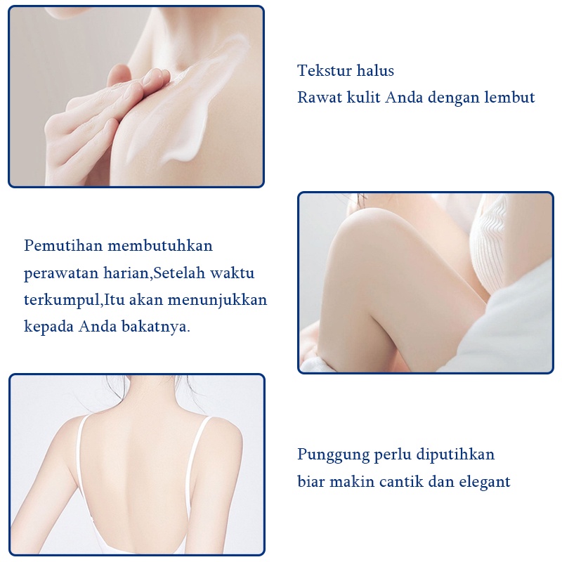 Lotion pemutih badan Perawatan badan Body whitening lotion Pemutih permanen Krim pemutih 300ML Menghilangkan kulit kusam dan merinding Pemutih, pelembab, perawatan kulit, halus dan nyaman, mencerahkan warna kulit Wangi tahan lamaLotion pemutih badan Peraw