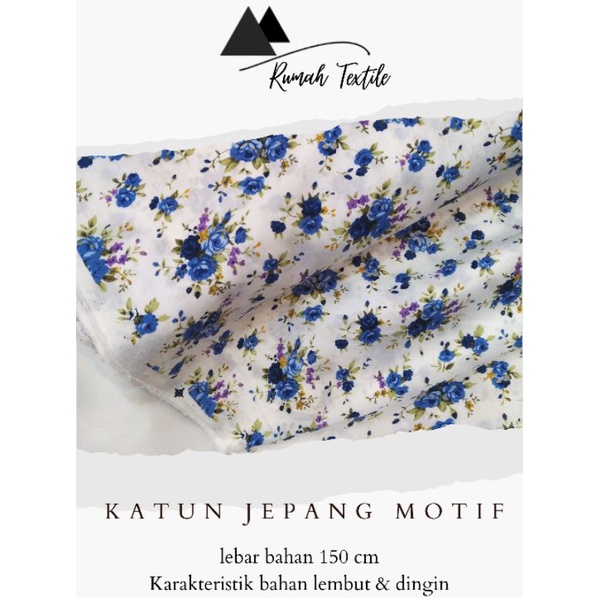 KATUN JEPANG MOTIF/KATUN JEPANG/KATUN JEPANG BUNGA/KAIN KATUN MOTIF/KAIN KATUN JEPANG