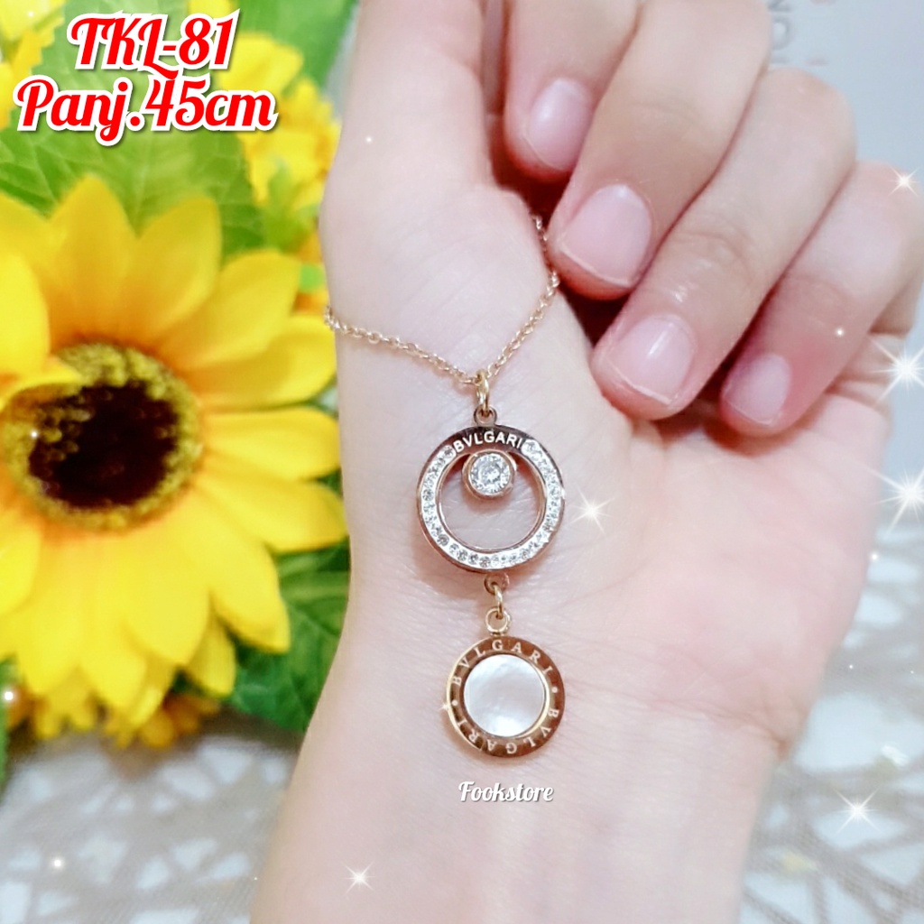 TITANIUM KALUNG DEWASA ANTI KARAT MODEL FASHION KOREA