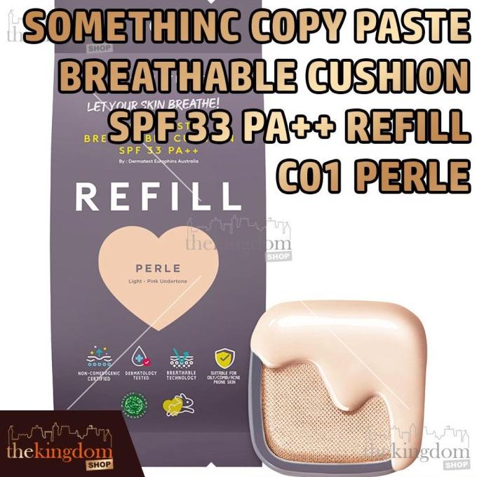 Somethinc Copy Paste Breathable Cushion SPF 33 PA++ Refill Bedak