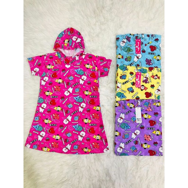 daster hoodie anak perempuan