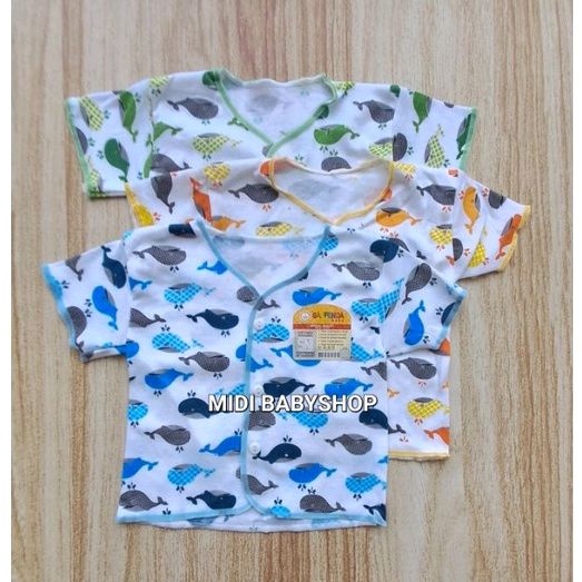 Baju Bayi Lengan Pendek Baru Lahir Motif Saffenda Baby SNI