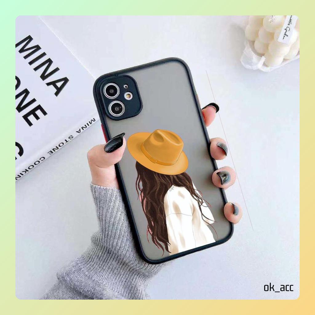 Casing Motif AA26 Cewek for Oppo Realme 2 Pro 3 5i 5s 7 7i 8 8i U1 U2 C1 C11 2021 C12 C15 C17 C2 C20 C20A C21 C21y C25 C3 C30 C31 C35 Narzo 20 30A 50a 50i 5G
