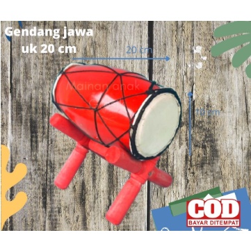 TERBARU Gendang Rampak Kendang Jawa Uk. 20 cm Kendang Kecil Mainan Anak | Kendang Jawa Tinggi 20 cm 