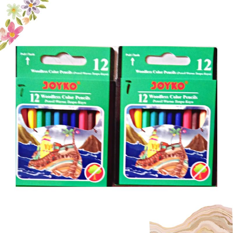 

TM | PENSIL WARNA JOYKO | 12 woodless color pencils | 100% ORIGINAL [ BISA COD ]