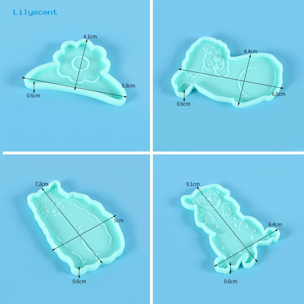 Cetakan Bahan Silikon Bentuk Kucing Anjing Dapat Digunakan Kembali Tahan Lama Untuk Dapur