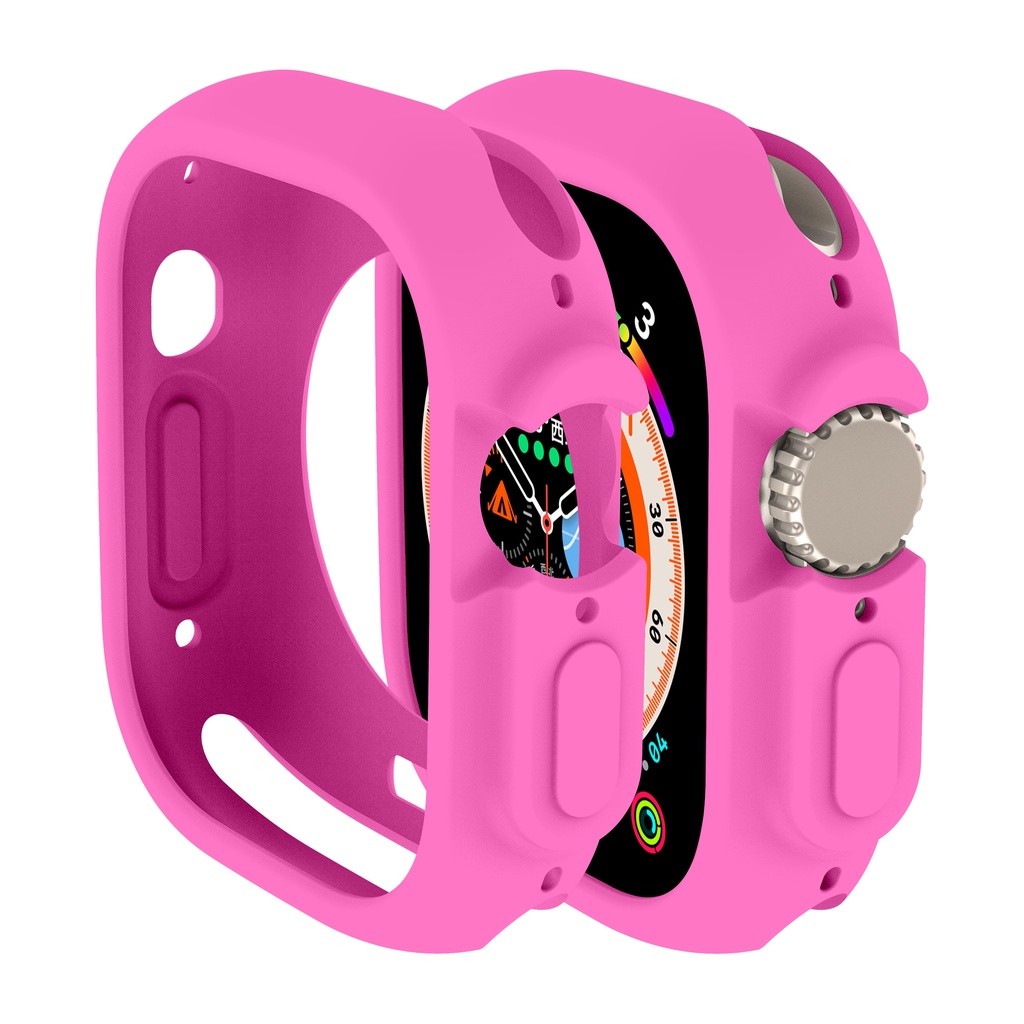 Hanya Berlaku Ke Seri8 Ultra 49mm Smartwatch TPU Protector Bumper Aksesoris Soft Colorful Silicone Matte Case (Tanpa Layar)