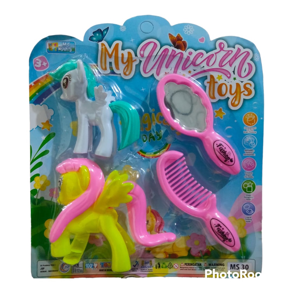 Mainan Fashion My Unicorn Toys / Mainan Cermin Sisir Kuda Poni