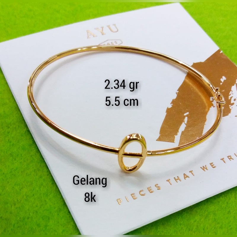 Gelang bangle ayu kadar 375 8karat