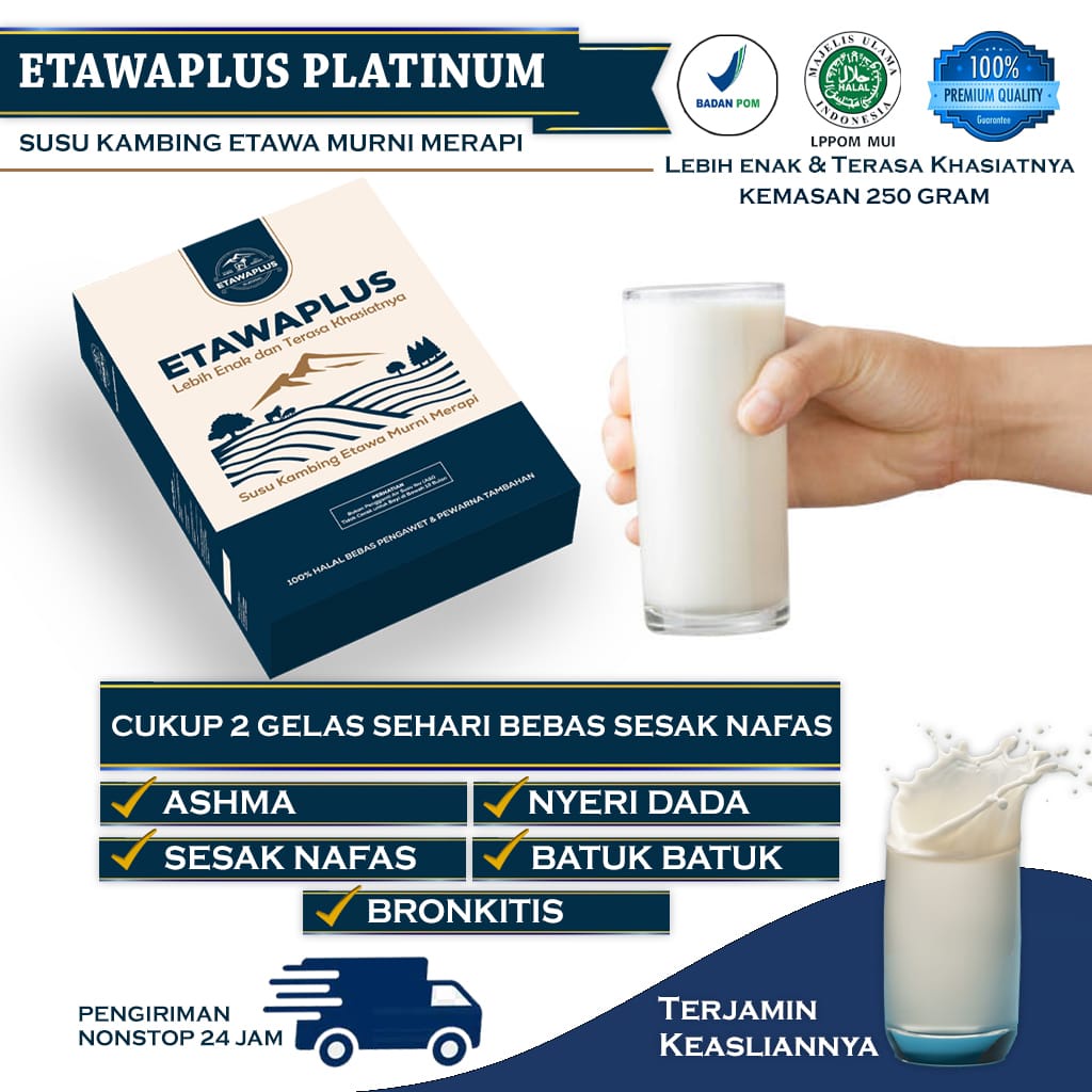 

SUSU ETAWA PLATINUM | ETAWAPLUS PLATINUM KEMASAN 250GRAM
