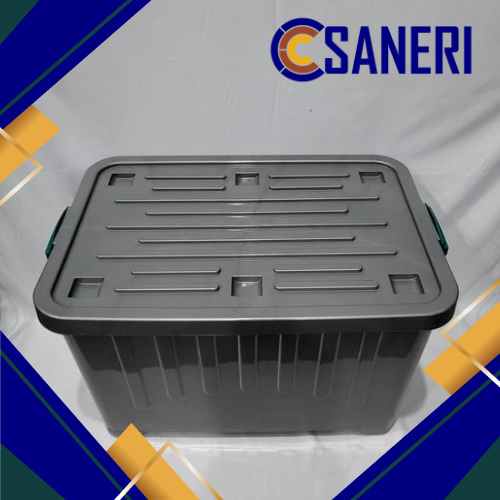 CONTAINER BOX PLASTIK PENYIMPANAN 30 LTR SILVER
