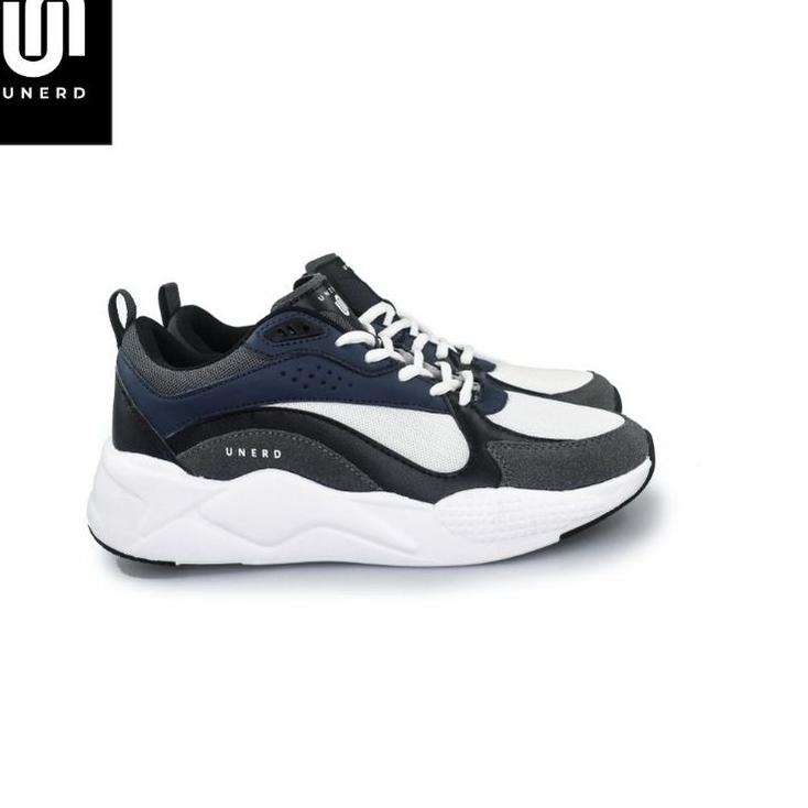 Terlaris UNERD | Yukkuri Navy Blue | Sepatu Sneakers Casual Pria Wanita