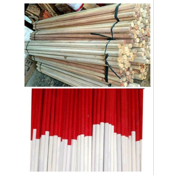 

Tongkat Pramuka merah putih / polos / panjang 160 cm