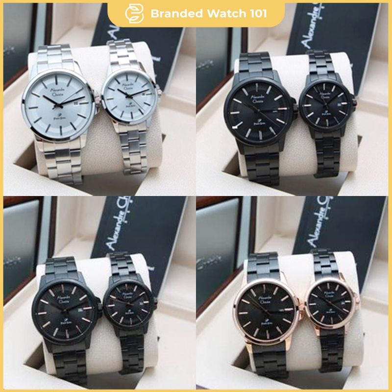 ALEXANDER CHRISTIE AC 1034 JAM TANGAN COUPLE AC 1034 ORIGINAL