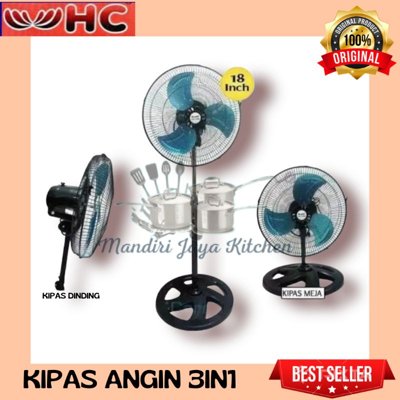 Kipas Angin HC Industrial Multifan 18inch 3in1