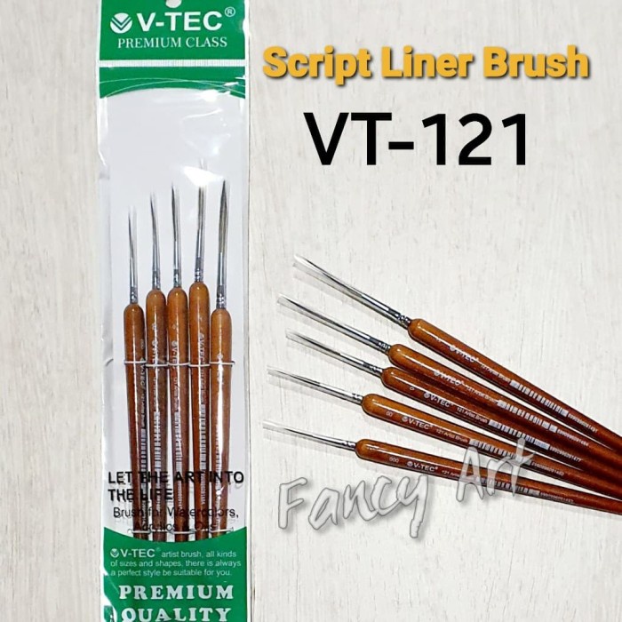

Mantap V-Tec Script Liner Brush Vt-121 Set 5 / Kuas Lukis Gilaa!!!