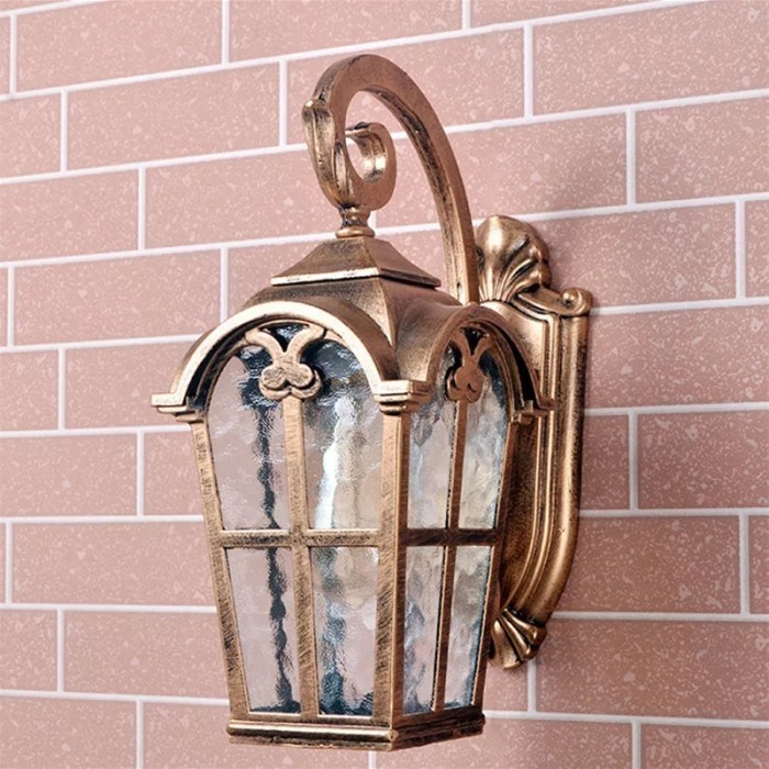 Lampu Dinding Outdoor Hias Klasik Waterproof Teras Rumah Minimalis