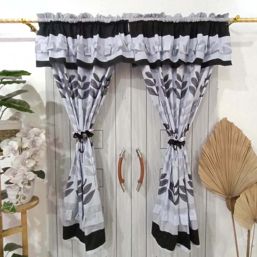 GORDEN JENDELA pendek model serut tirai jendela pendek TERMURAH