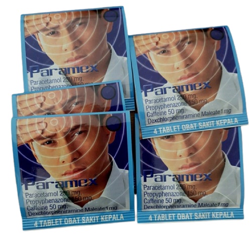 [ECER] Paramex Sakit Kepala Ecer 1 Strip 4 Tablet Paramex Biru Paramex Nyeri Otot