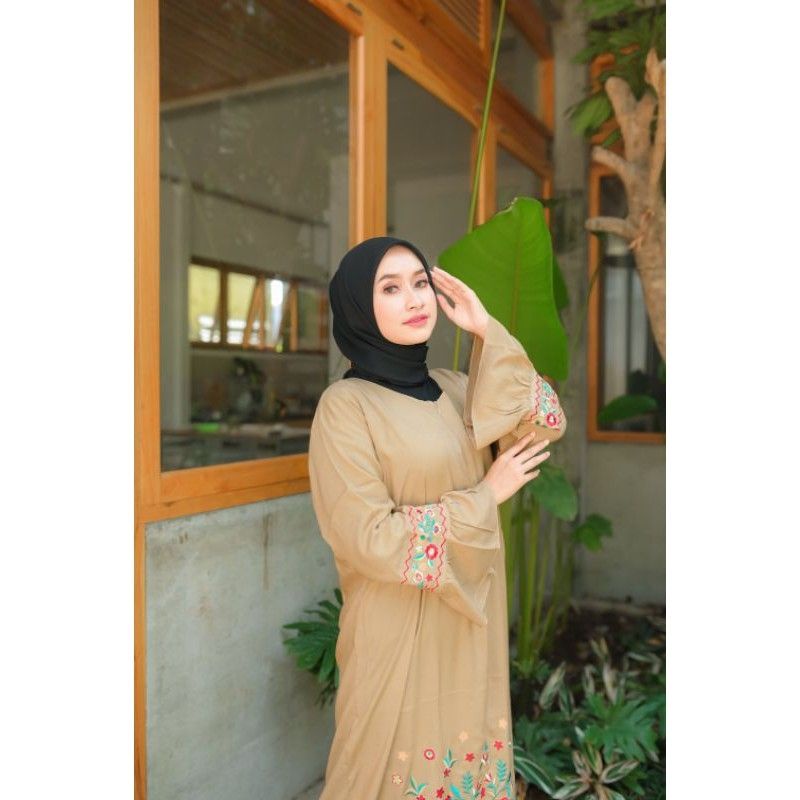 4.4 DASTER BORDIR Khas TASIK | DASTER GAMIS BORDIR PREMIUN RAYON JUMBO | DASTER BUSUI FRIENDLY COD