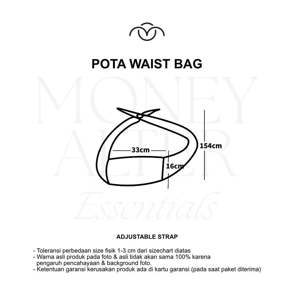 Money Alter - Pota Waist Bag / Tas Slempang Kanvas