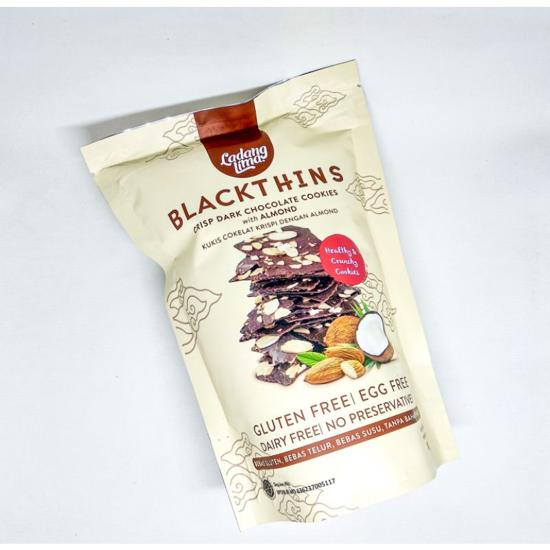 

Blackthins Cookies Ladang Lima 100gr / vegan cookies