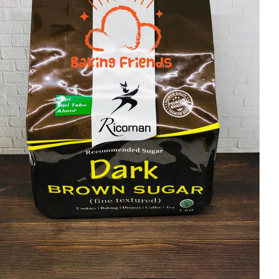 

Terbaru dan terlaris RICOMAN DARK BROWN SUGAR 1KG/RIKOMAN/GULA AREN 
