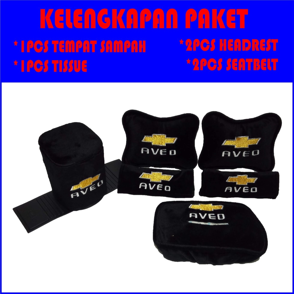 BANTAL LEHER MOBIL AVEO TEMPAT SAMPAH MOBIL SANDARAN JOK MOBIL CHEVROLET AKSESORIS MOBIL INTERIOR