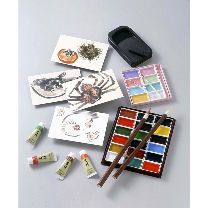 

Unik Nihonga Sumi-E Kaoirodori Watercolor Pearl Set 8-Color Terbatas