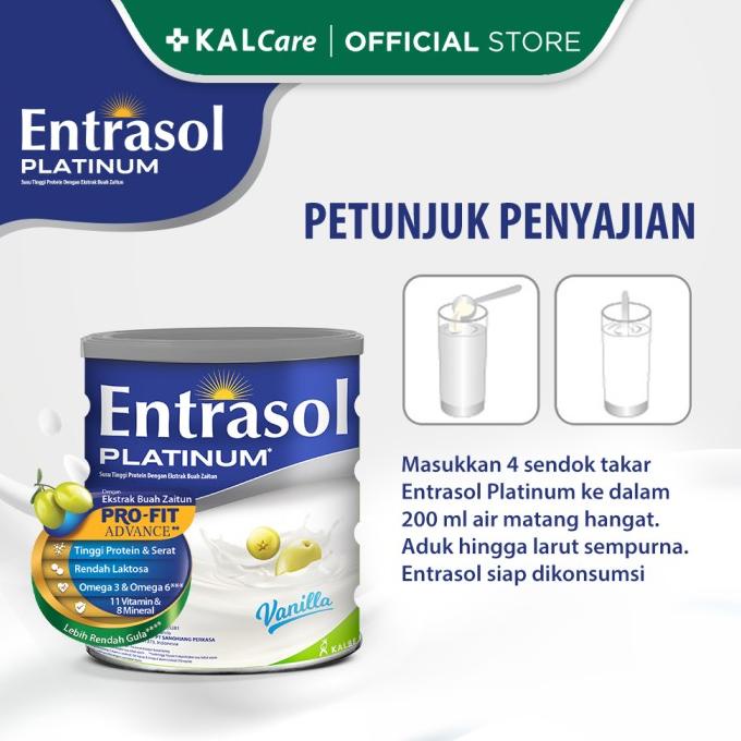 

[ COD ] Entrasol Platinum Vanila Coklat 400gr