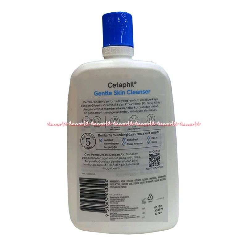 Cetaphil Gentle Skin Cleanser 1000ml Face &amp; Body For All Skin Type Cetapil Sabun Muka Sabun Badan Sabun Cair 1 Litter