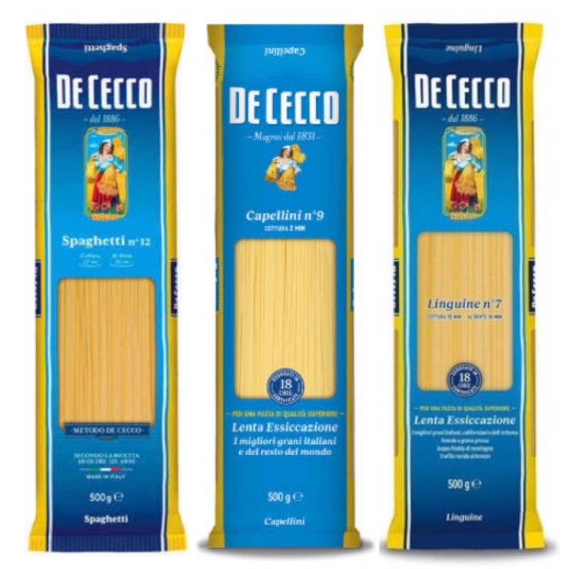 

De Cecco / Pasta / 500GR / Spaghetti / Capellini / Fettucce / Linguine / fettuccine