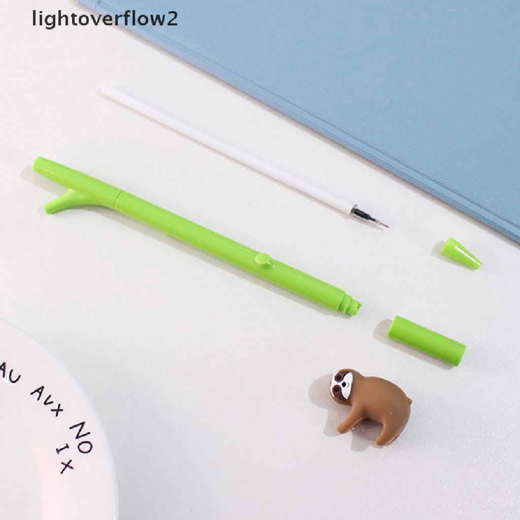 (lightoverflow2) 1pc Pulpen Tinta Gel Hitam 0.5mm Bentuk Kartun Koala Untuk Tanda Tangan (ID)