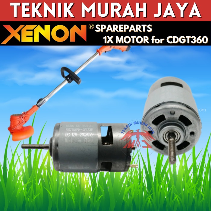 XENON Dinamo CDGT360 Mesin Potong Rumput Baterai 12 Volt Cordless