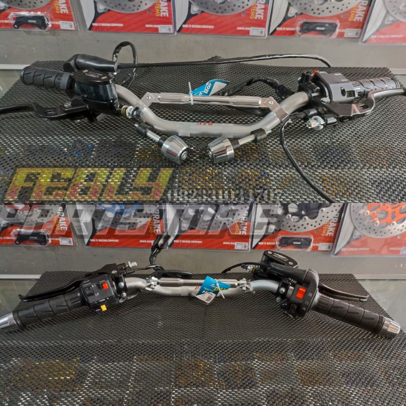 PAKET SET MASTER REM MOS OVAL 14MM SET HANDLE KOPLING STANG STIR DAY PALANG KECIL HOLDER KANAN KSR D