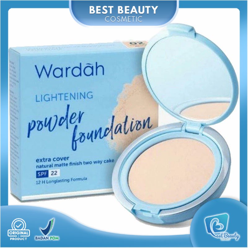 ★ BB ★  Wardah Lightening Powder Foundation Extra Cover - Bedak Yang Mencerahkan Dengan Hasil Natural