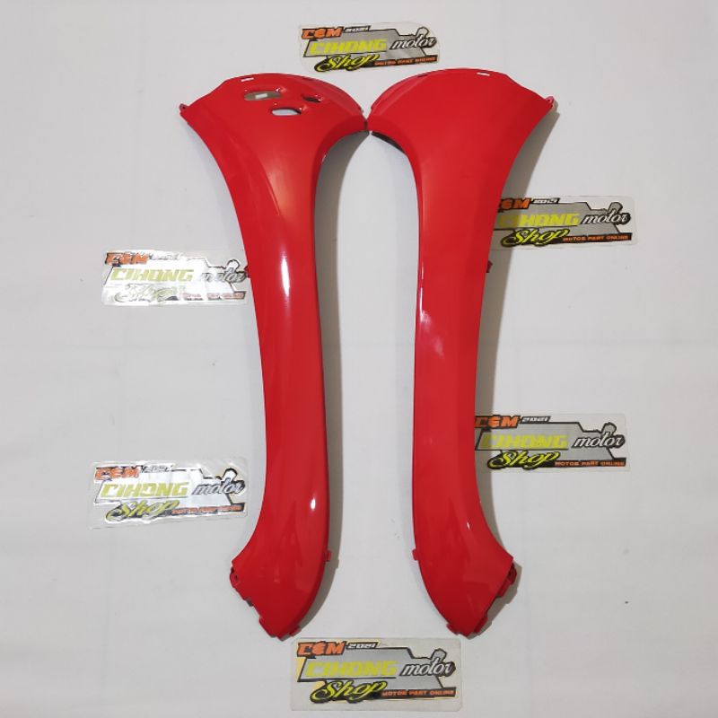 legshield sayap depan pinggir kanan kiri scoopy fi tahun 2020 2021 2022 merah glossy