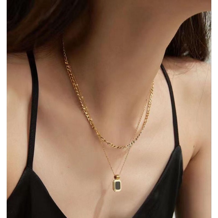 Kalung Layer Fashion Avicena Titanium KS190