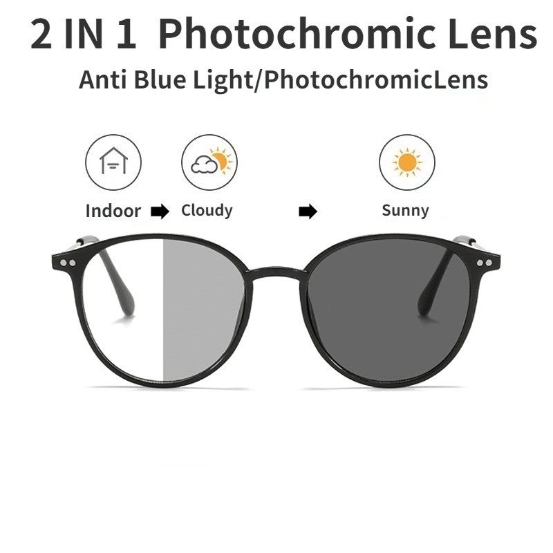 Kacamata Photochromic Anti Radiasi Anti Blue Ray Transition Untuk Pria Dan Wanita✅Pengiriman cepat✅