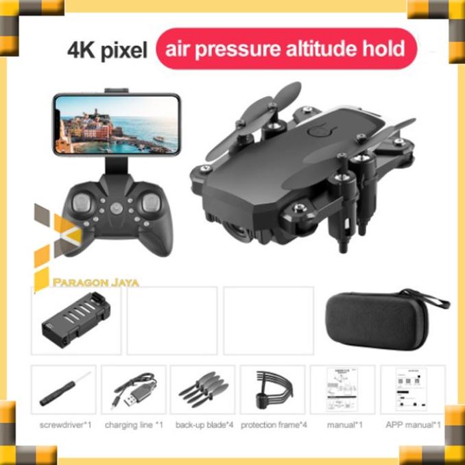[ Promo ] Drone Kamera / Drone Camera Lf606 Fpv Quadcopter Foldable Hd Altitude - Drone Kamera Dan A