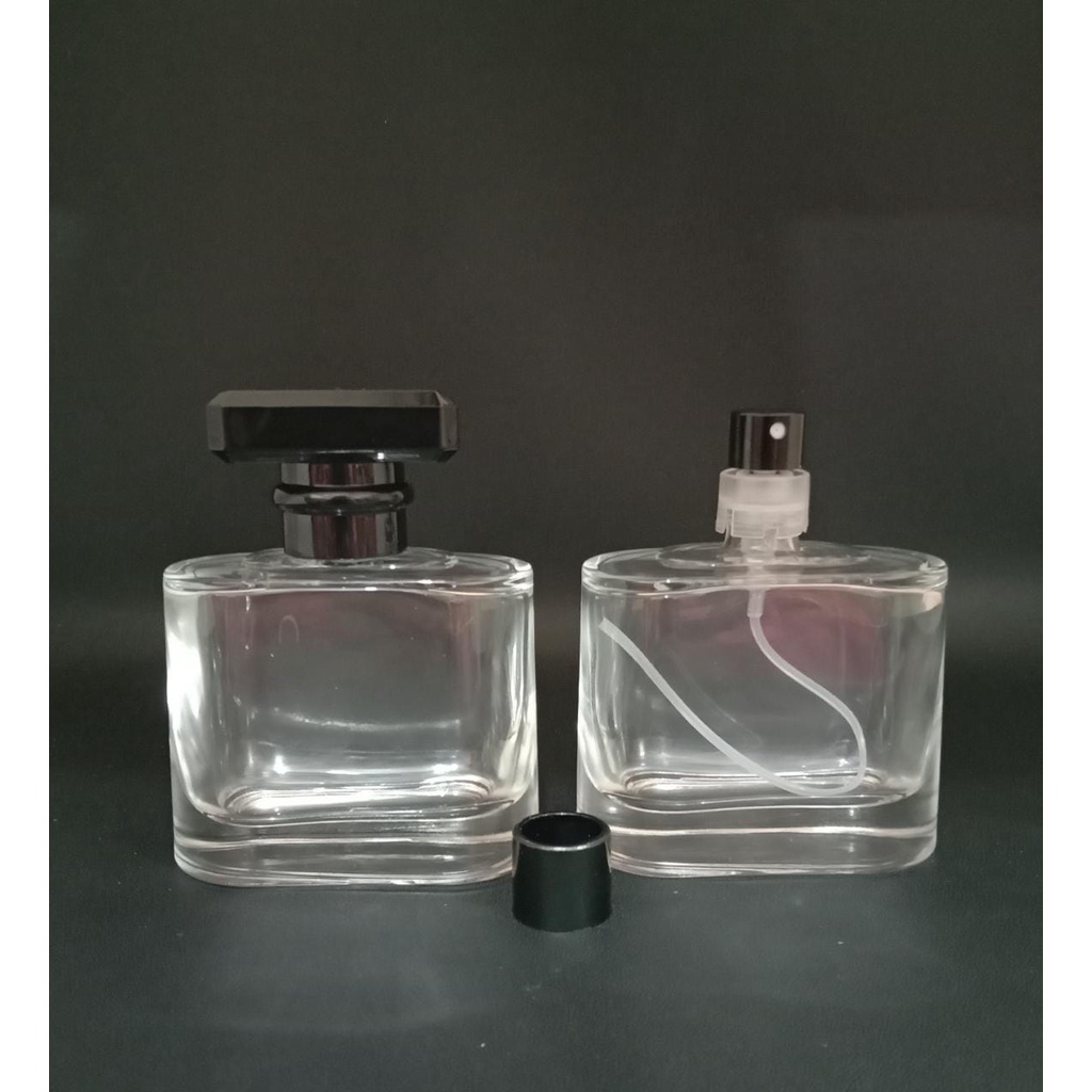Botol Parfum Press V32260 Easypum+Ring Hitam Tutup Chanel Hitam Eceran/Pcs