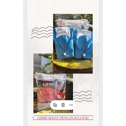 (ILSA PAD)pembalut kain yang sehat dan praktis dengan 100% kain dengan 6 lapisan
