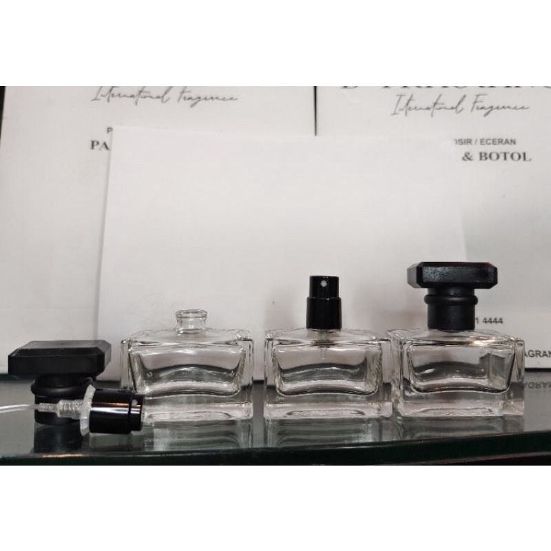 BOTOL KOTAK 20 ML TRAVEL SIZE SEMI PRESS / EASY PRESS - BOTOL PARFUM