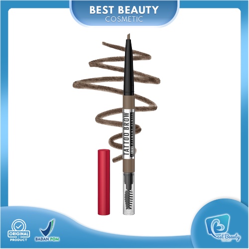 ★ BB ★ Maybelline Tattoo Brow 36H Pencil - Eye Makeup - Pensil Alis Cokelat